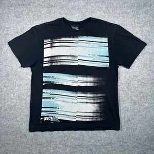 Vintage Volcom T Shirt Mens Size Medium Grey Big Graphic Waves y2k Surfer Skater